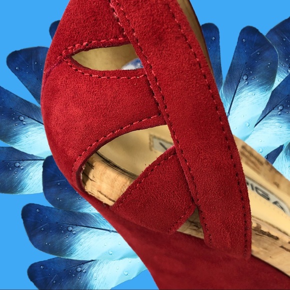 VIA SPIGA Retro 40's Red Shoes Sz. 7 Sandals - Picture 11 of 11